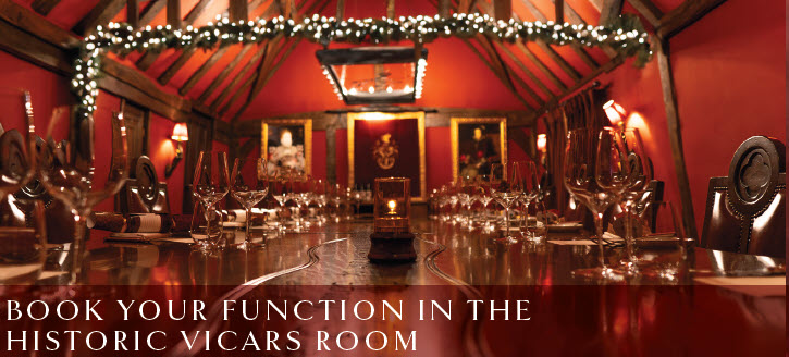 BOOK YOUR FUNCTION IN THE HISTORIC VICARS ROOM